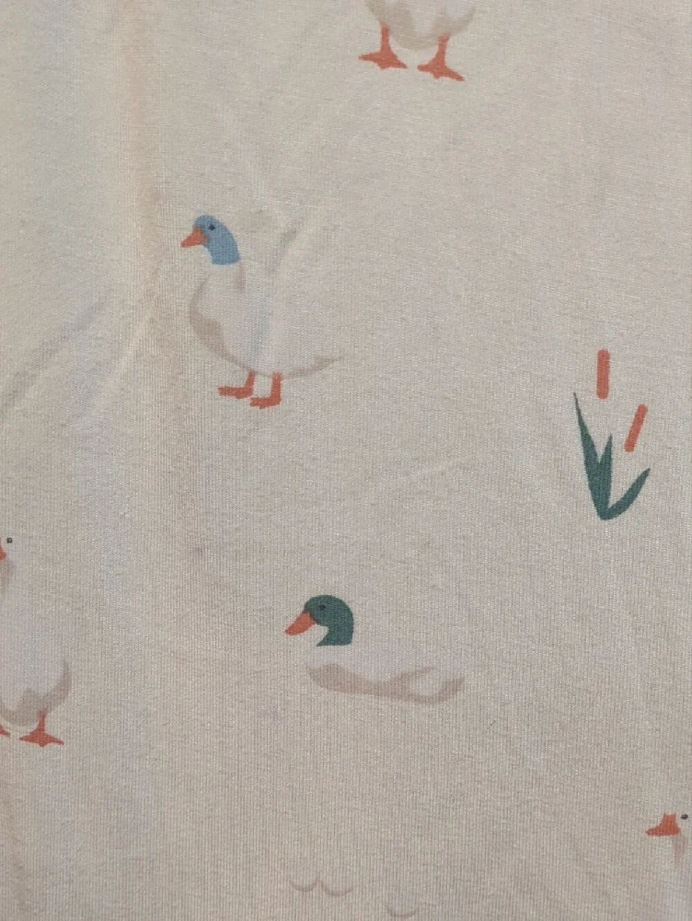 Kyte BABY Cream Duck & Green Crocodile Zip One-Piece Pajamas